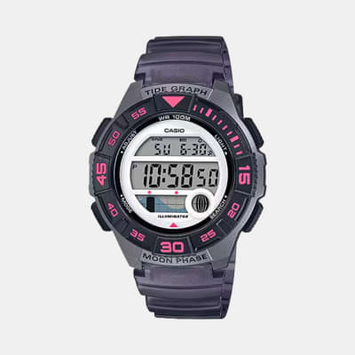 Reloj Casio Vintage LWS-1100H-8AVDF Digita Resina Negro Mujer
