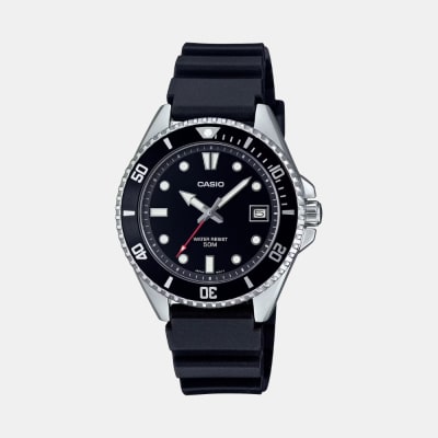 Reloj Casio Mini Marlín MDV-10-1A1VDF Análogo Acero Negro Hombre