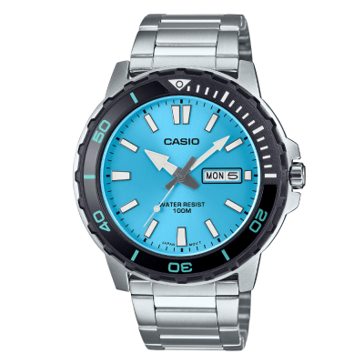 RELOJ CASIO MTD-125D-2A3VDF QUARTZ PLATEADO