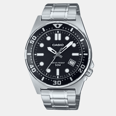Reloj Casio Deportivo MTD-135D-1AVDF Acero Análogo Plateado Hombre
