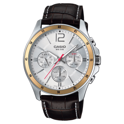 RELOJ CASIO MTP-1374L-7AVDF CLASICO PLATEADO