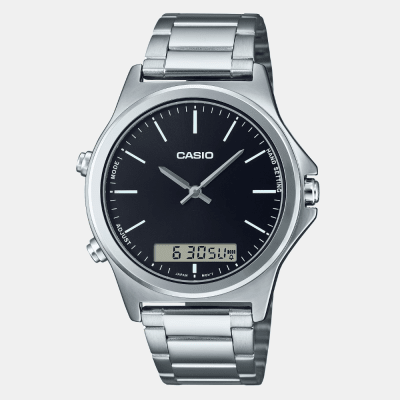 Reloj Casio MTP-VC01D-1EUDF Clásico Análogo-Digital Plateado Hombre