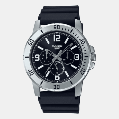 Reloj Casio Clásico MTP-VD300-1BUDF Deportivo 3 Esferas Análogo Negro Hombre