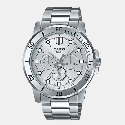 Reloj Casio Clásico MTP-VD300D-7EUDF 3 Esferas Análogo Plateado Hombre