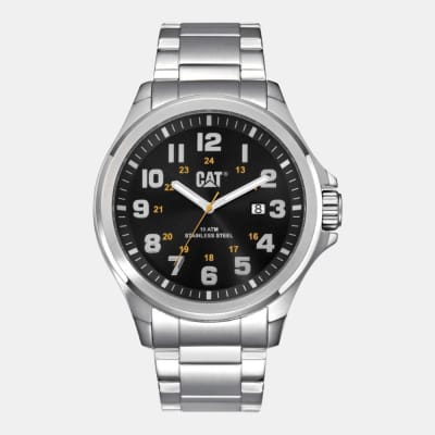 Reloj Cat Operador PU.141.11.117 Análogo Plateado Dial Negro Hombre
