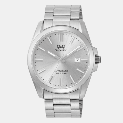Reloj Q&Q Automático S23A-505VK Acero Plateado Hombre