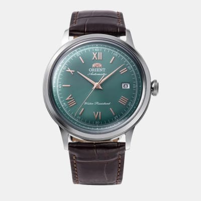 Reloj Orient Bambino RA-AC0023E30B Automático Clásico Plateado Verde Hombre