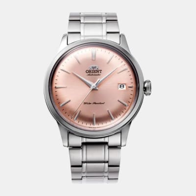 Reloj Orient Bambino RA-AC0M11Y30B Automático Clásico Plateado Rosado Hombre