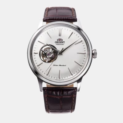 Reloj Orient Bambino RA-AG0002S30B Open Heart Automático ClásicoPlateado Hombre