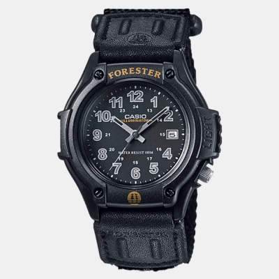 Reloj Casio FT-500WC-1BV Forester Velcro Análogo Negro Hombre