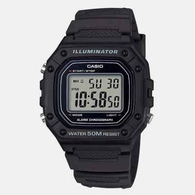 Reloj Casio Deportivo W-218H-1AVDF Resina Digital Negro Hombre