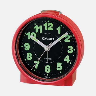 Reloj Despertador Casio TQ-228-4DF Análogo Rojo