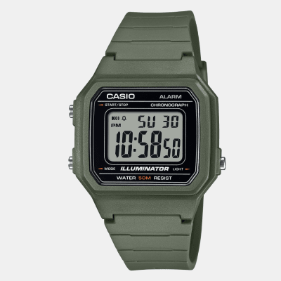 Reloj Casio Vintage W-217H-3AVDF Retro Digital Verde Unisex