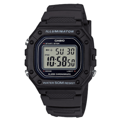 RELOJ CASIO W-218H-1AVDF ILLUMINATOR DIGITAL NEGRO