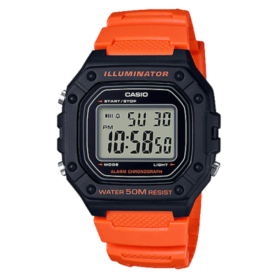 RELOJ CASIO W-218H-4B2VDF ILLUMINATOR DIGITAL NARANJA