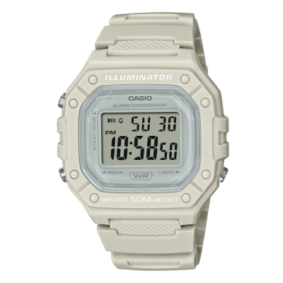 RELOJ CASIO W-218HC-8AVDF ILLUMINATOR DIGITAL BEIGE