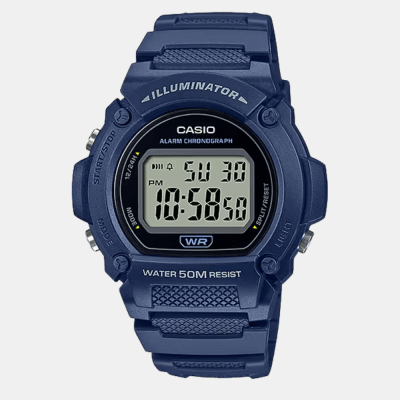 Reloj Casio Deportivo W-219H-2AVDF Digital Azul Hombre