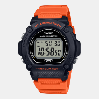 Reloj Casio Deportivo W-219H-4AVDF Digital Naranjo/Negro Hombre