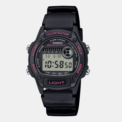 Reloj Casio Deportivo W-220H-1A2VDF Illuminator Digital Negro/Fucsia Hombre