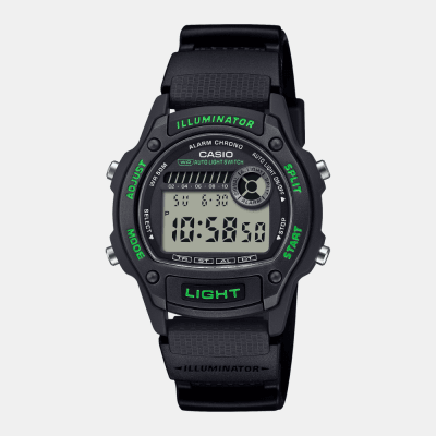 Reloj Casio Deportivo W-220H-1A3VDF Illuminator Digital Negro/Verde Hombre