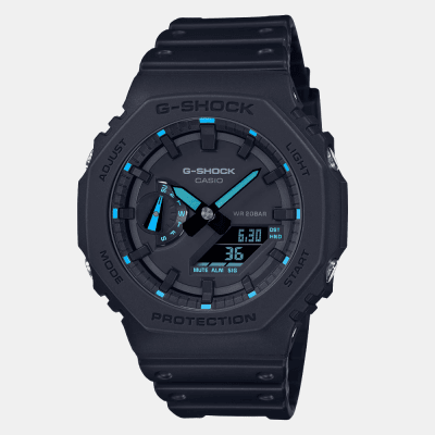 Reloj Casio G-Shock GA-2100-1A2DR  Serie Neón Carbón Core Análogo Digital Negro Hombre