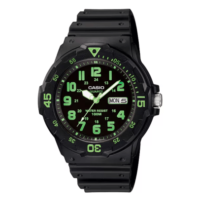 RELOJ CASIO MRW-200H-3BVDF NEGRO VERDE