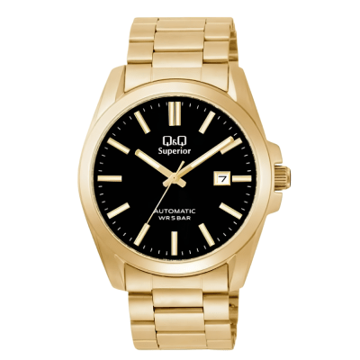 RELOJ Q&Q S23A-510PK AUTOMATICO DORADO