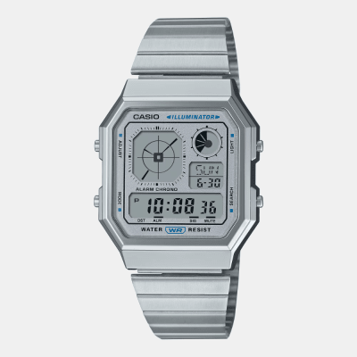 Reloj Casio Vintage A130WE-7ADF Digital Plateado Retro Digital Unisex