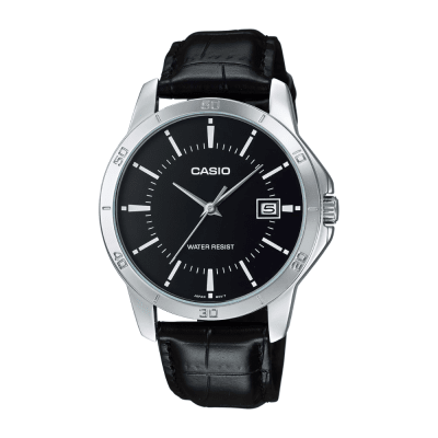RELOJ CASIO MTP-V004L-1AUDF PLATEADO NEGRO