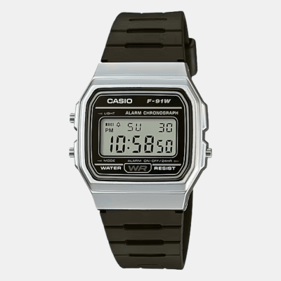 Reloj Casio Vintage F-91WM-7ADF Digital Clásico Plateado Unisex