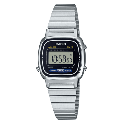 RELOJ CASIO LA670WA-1DF VINTAGE MINI PLATEADO