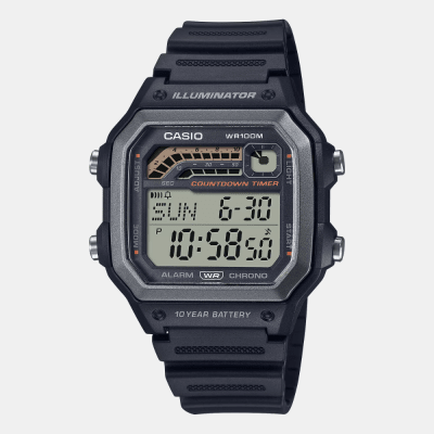 Reloj Casio Deportivo WS-1600H-1AVCF Resina Digital Negro Hombre