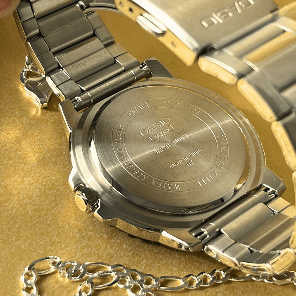 RELOJ CASIO MTD-125D-2A3VDF QUARTZ PLATEADO5