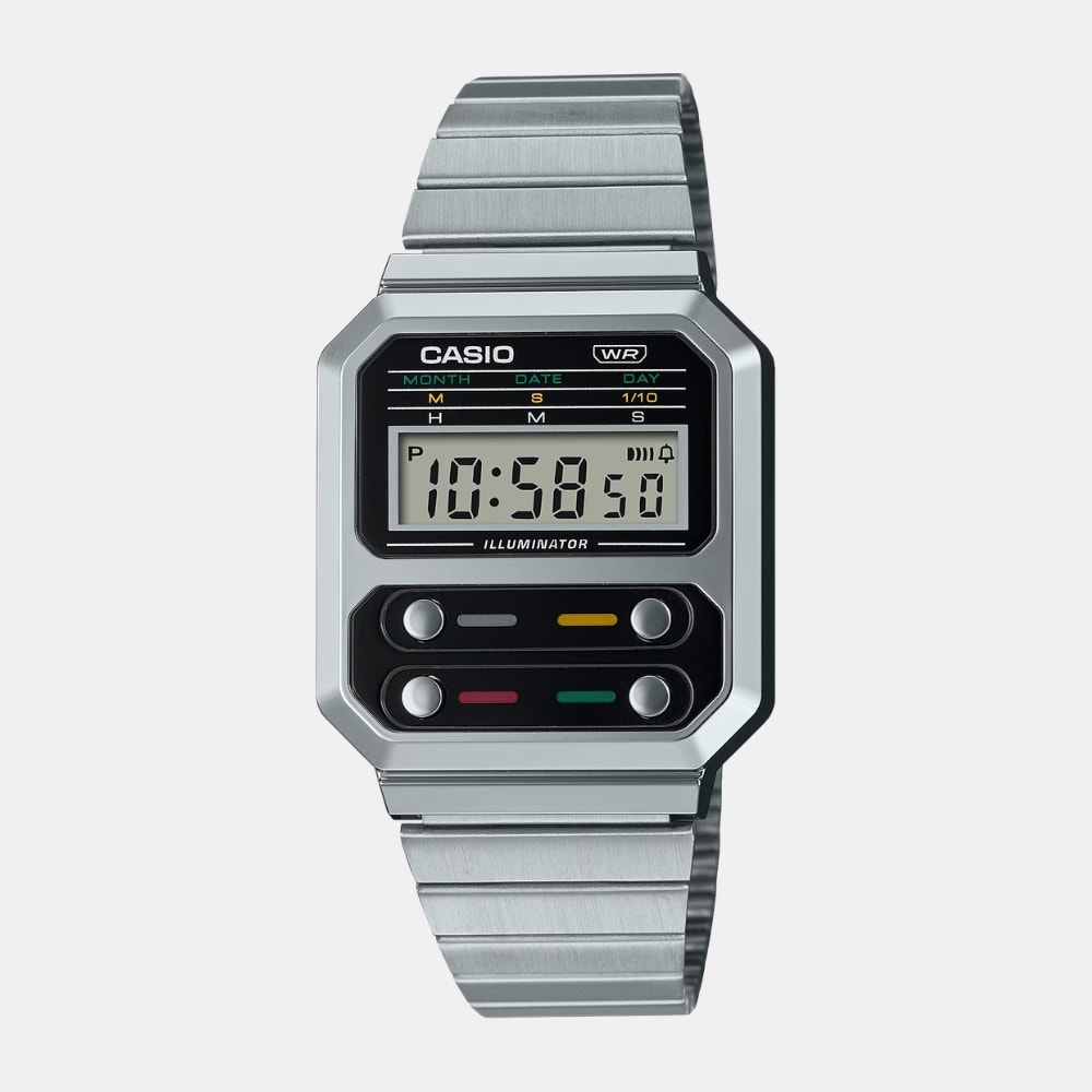 Reloj Casio Vintage A100WE-1ADF Digital Plateado Retro Unisex1