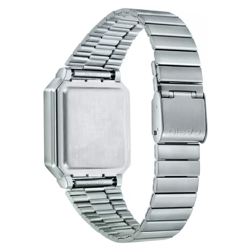 Reloj Casio Vintage A100WE-1ADF Digital Plateado Retro Unisex6