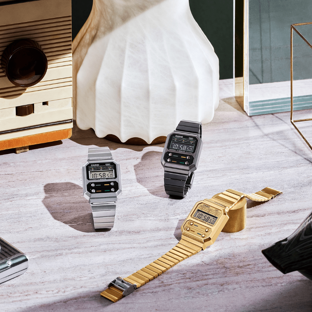 RELOJ CASIO A100WEG-9ADF VINTAGE DORADO4