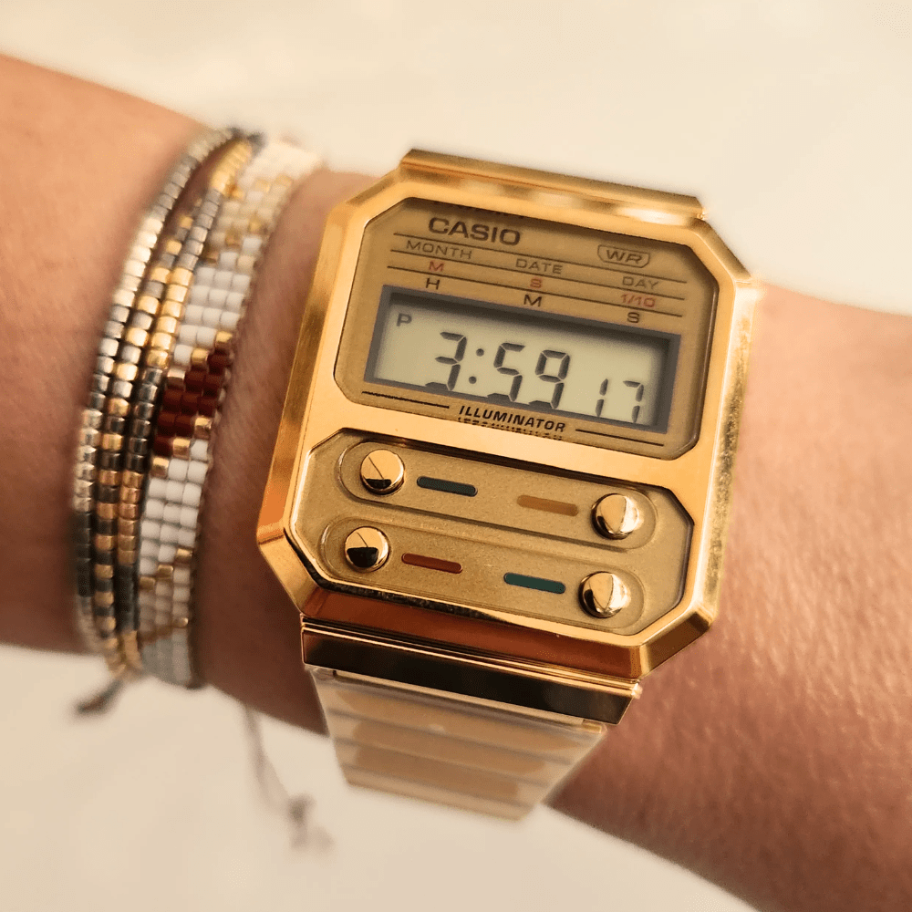 Reloj Casio Vintage A100WEG-9ADF Digital Dorada Retro Unisex2