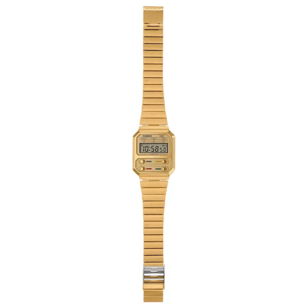 Reloj Casio Vintage A100WEG-9ADF Digital Dorada Retro Unisex9
