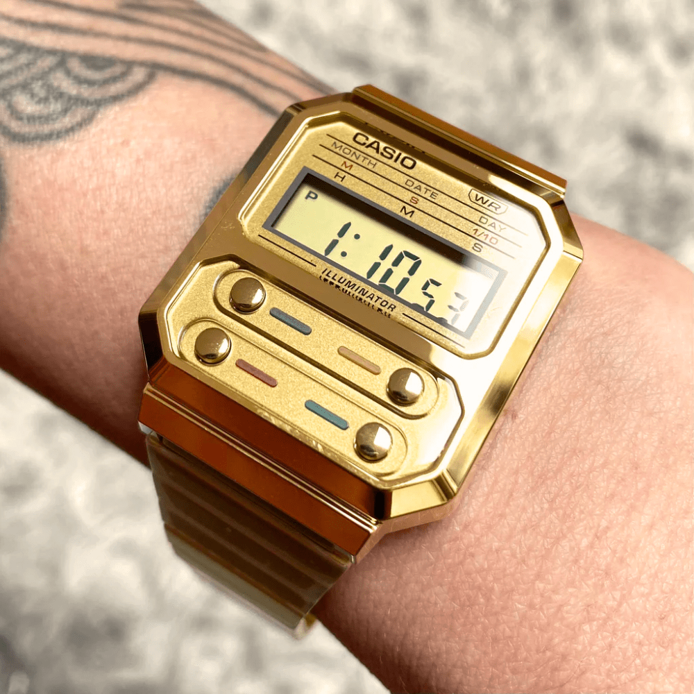 Reloj Casio Vintage A100WEG-9ADF Digital Dorada Retro Unisex3