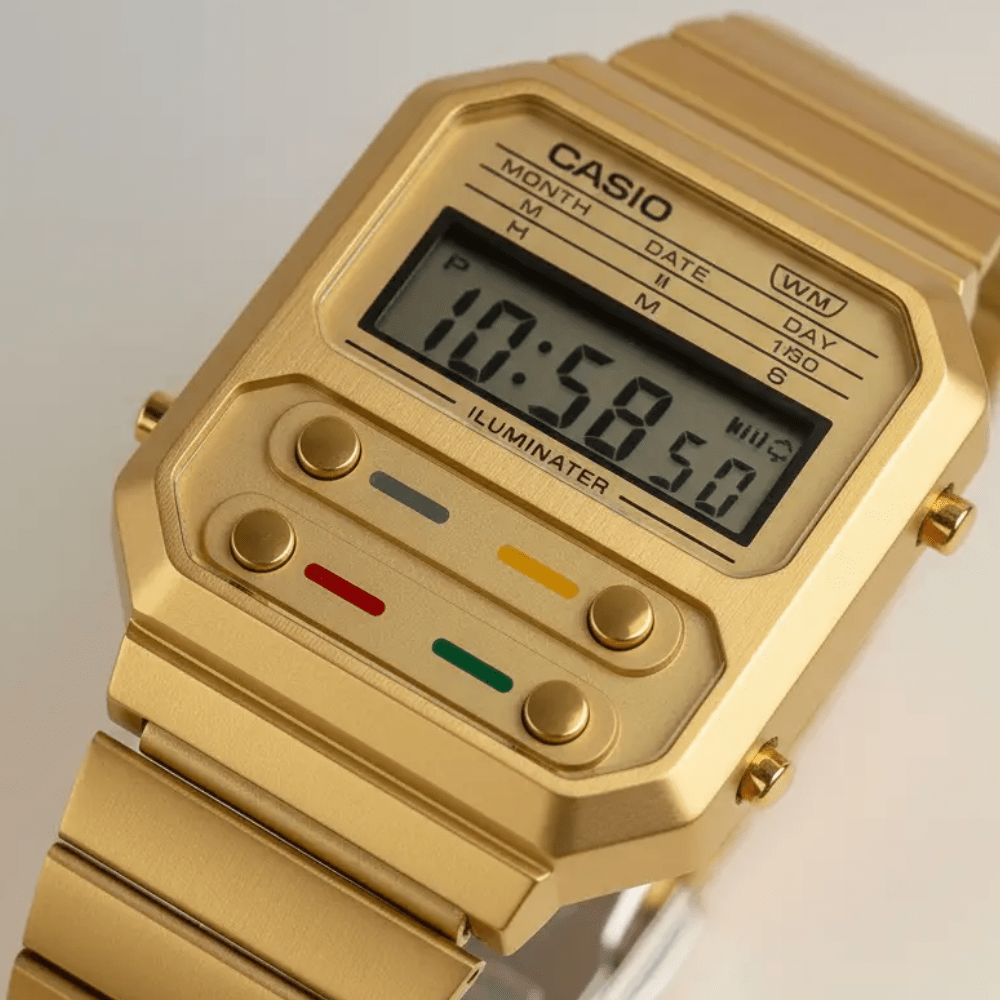 Reloj Casio Vintage A100WEG-9ADF Digital Dorada Retro Unisex6