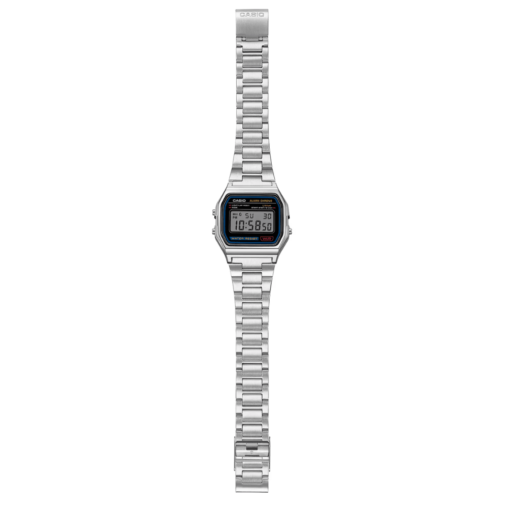 Reloj Casio Vintage A158WA-1DF Digital Clásico Plateado Unisex8