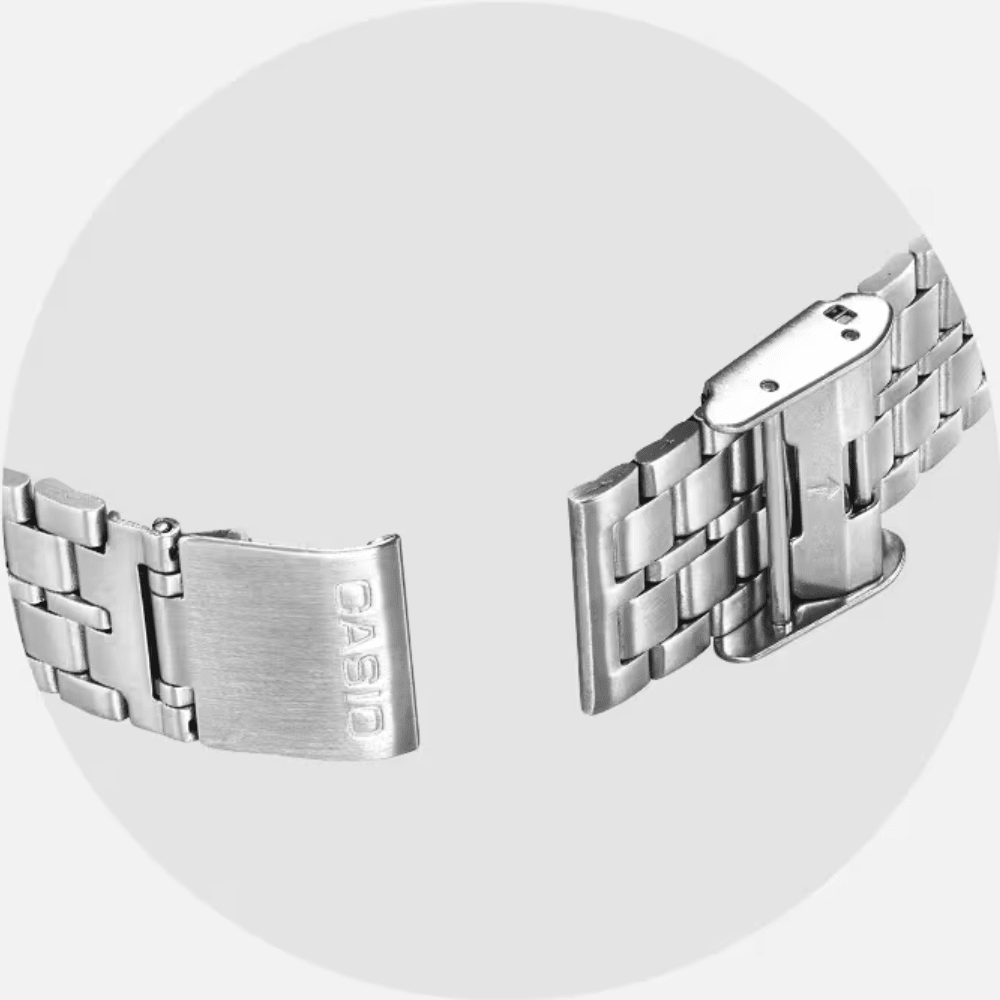 RELOJ CASIO A158WA-1DF VINTAGE PLATEADO4