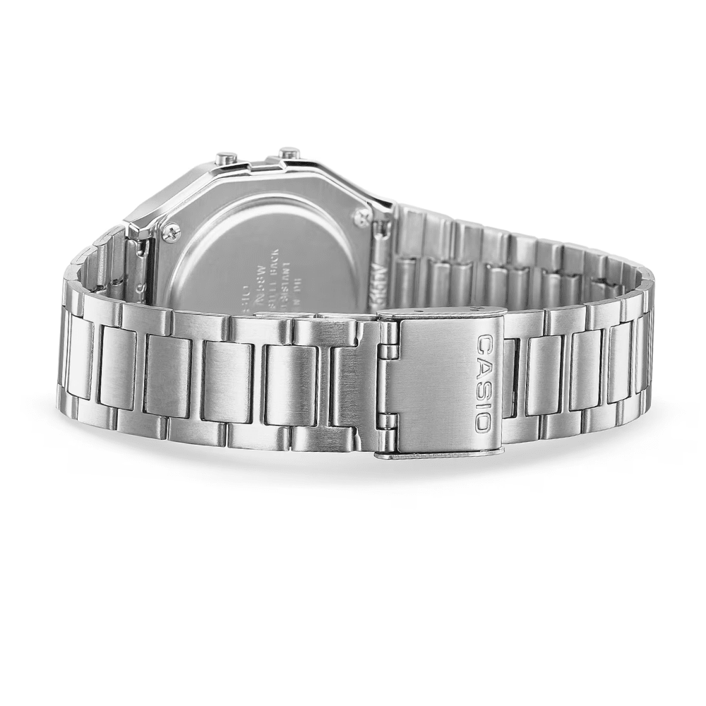 Reloj Casio Vintage A158WA-1DF Digital Clásico Plateado Unisex10