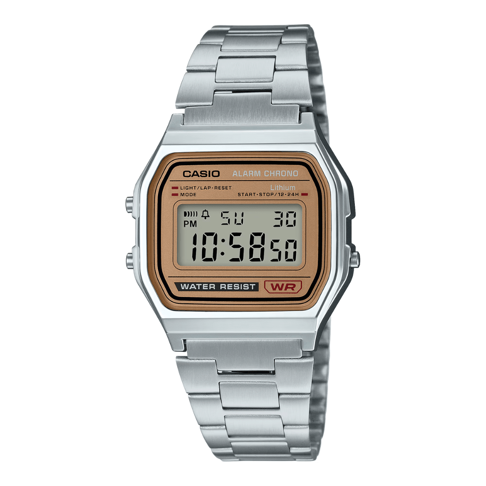 RELOJ CASIO A158WEA-9CF PLATEADO UNISEX1