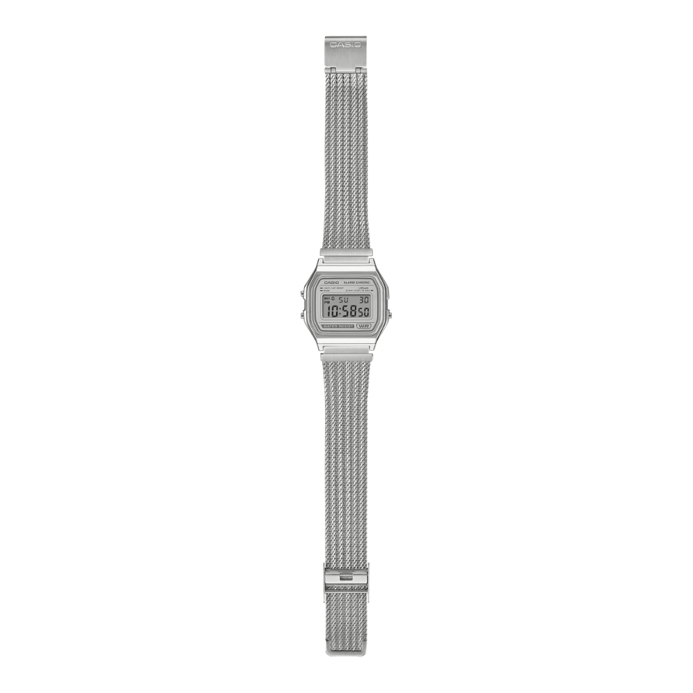 RELOJ CASIO A158WEM-7DF PLATEADO UNISEX3