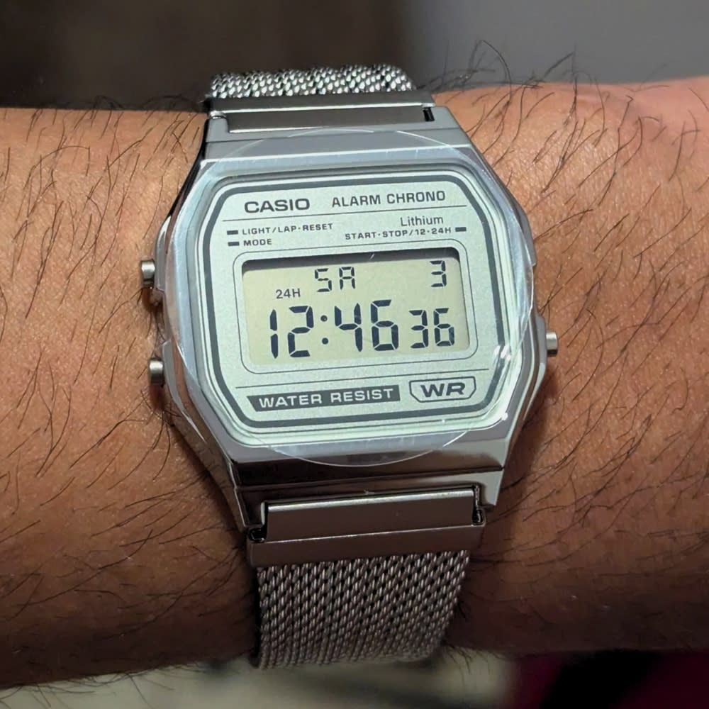 Reloj Casio Vintage A158WEM-7DF Digital Plateado Malla Unisex2