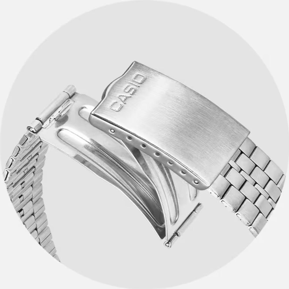 Reloj Casio Vintage A159W-N1DF Digital Clásico Plateado Unisex3