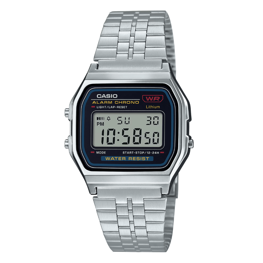 Reloj Casio Vintage A159W-N1DF Digital Clásico Plateado Unisex1