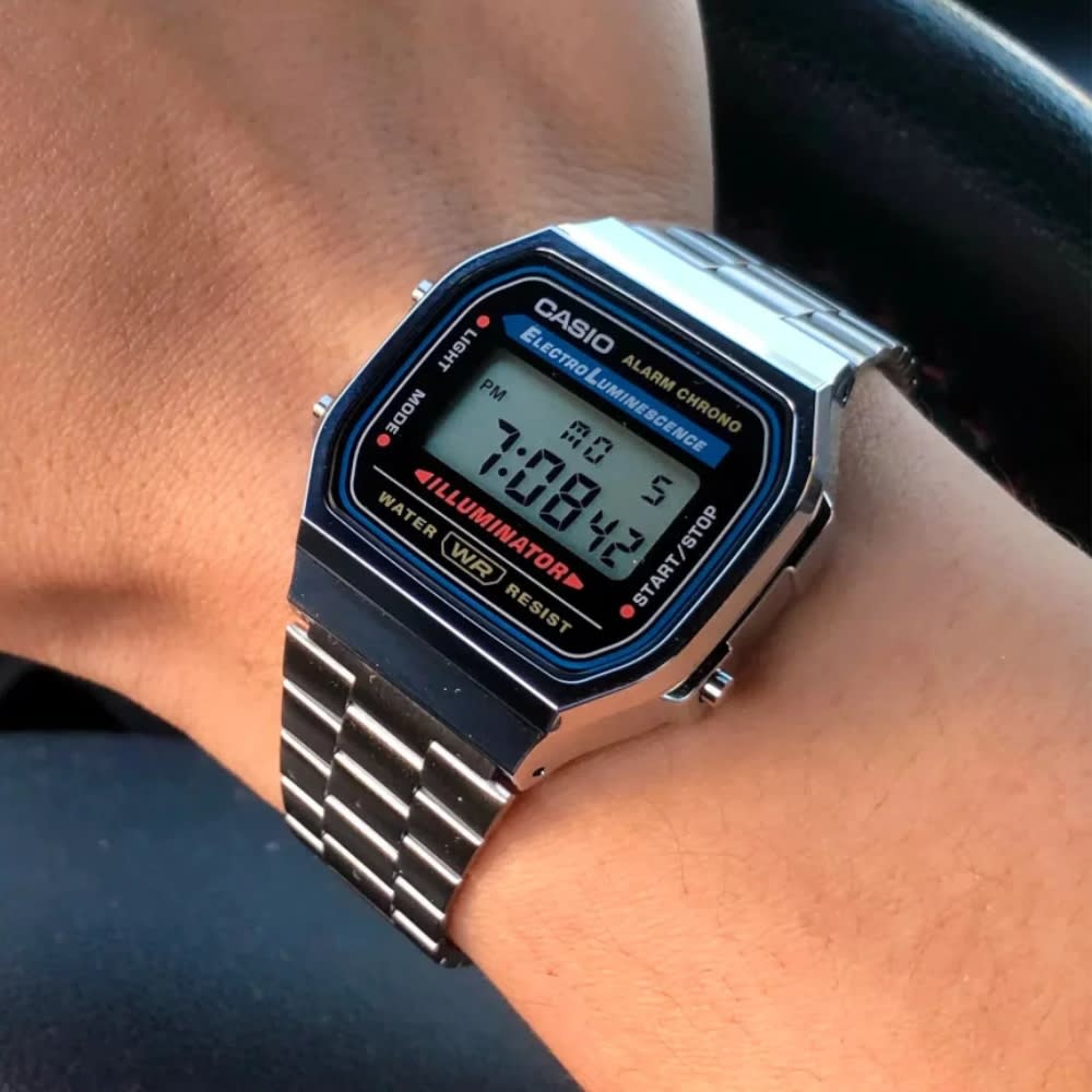 Reloj Casio Vintage A168WA-1WDF Digital Acero Plateado Unisex2