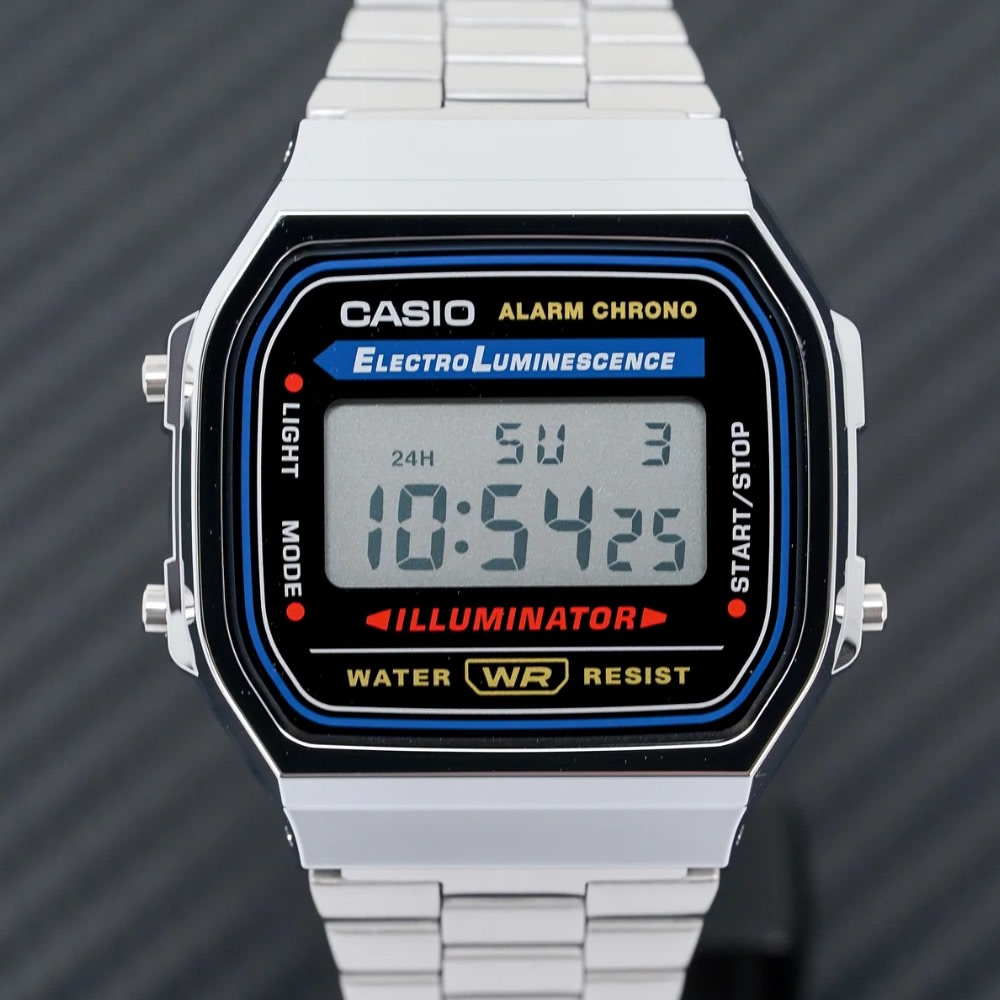 Reloj Casio Vintage A168WA-1WDF Digital Acero Plateado Unisex5